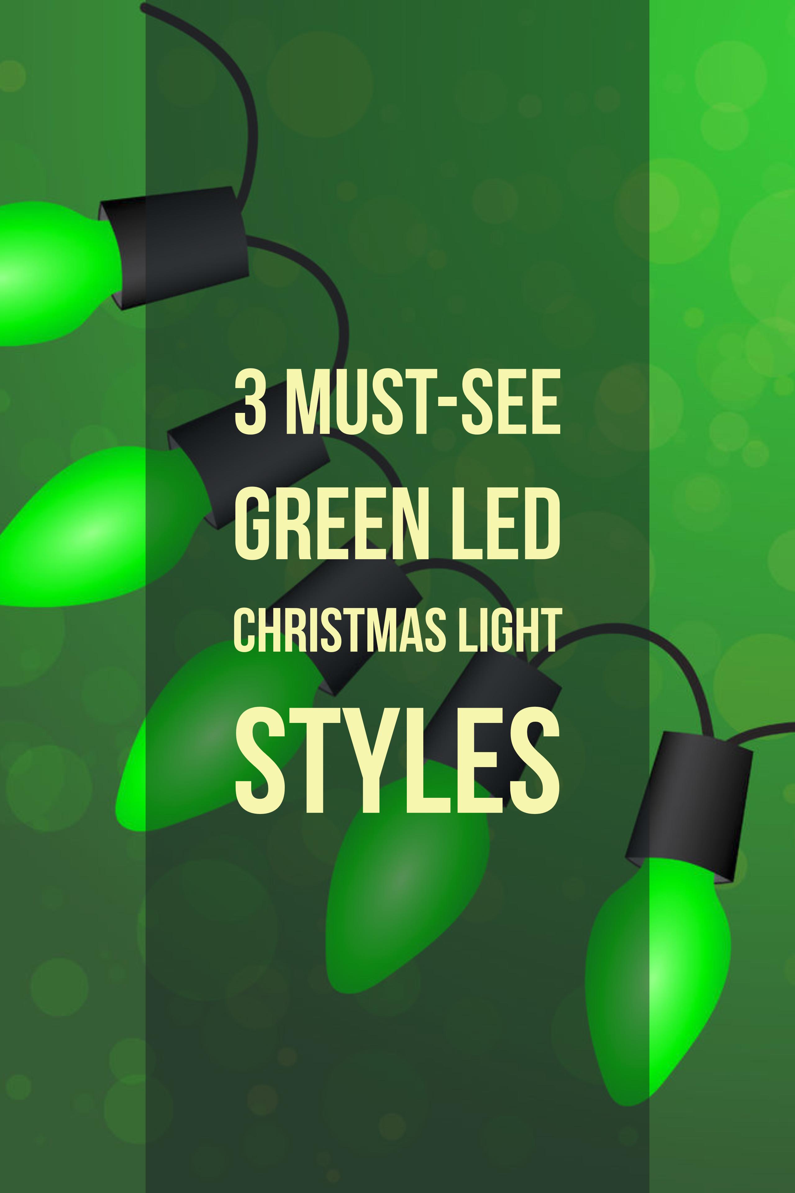 Green LED Christmas Lights